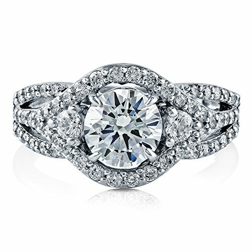 Elegant diamond engagement ring with intricate design.