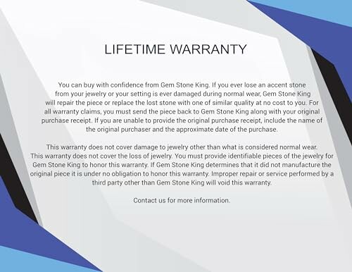 Gem Stone King lifetime warranty details.