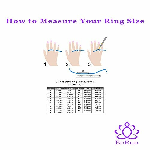 Guide on how to measure your ring size with a chart.