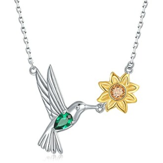 Sterling Silver Hummingbird Necklace