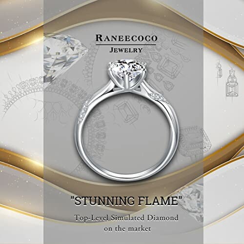 Simulated diamond ring from Ranecoco Jewelry