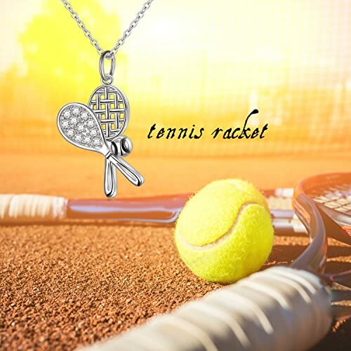 DAOCHONG Tennis Racket Pendant Necklace